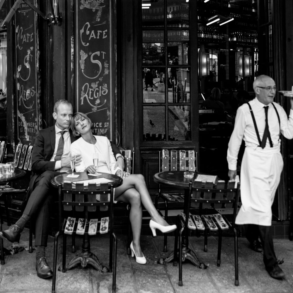 Terrasse noir et blanc Saint Régis